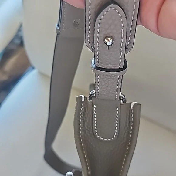 HERMÈS Evelyne PM Bag, Palladium Hardware, Etoupe - NWOT - Picture 7 of 10